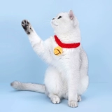 Чокер, трикотажный колокольчик, плетеный шарф ручной работы, милая галстук-бабочка, аксессуар, домашний питомец, кот