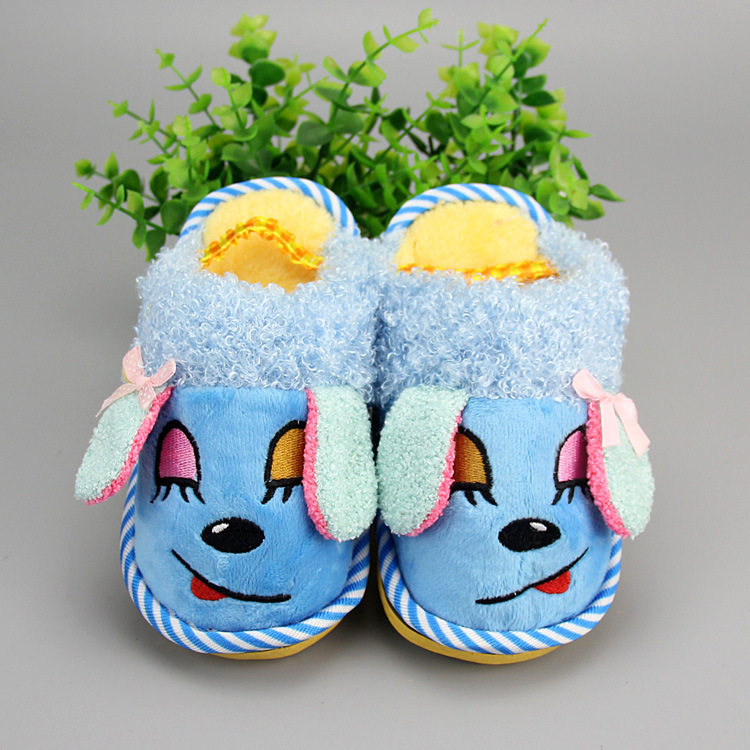 Pantoufles enfants en suède pour hiver - Ref 1020276 Image 19