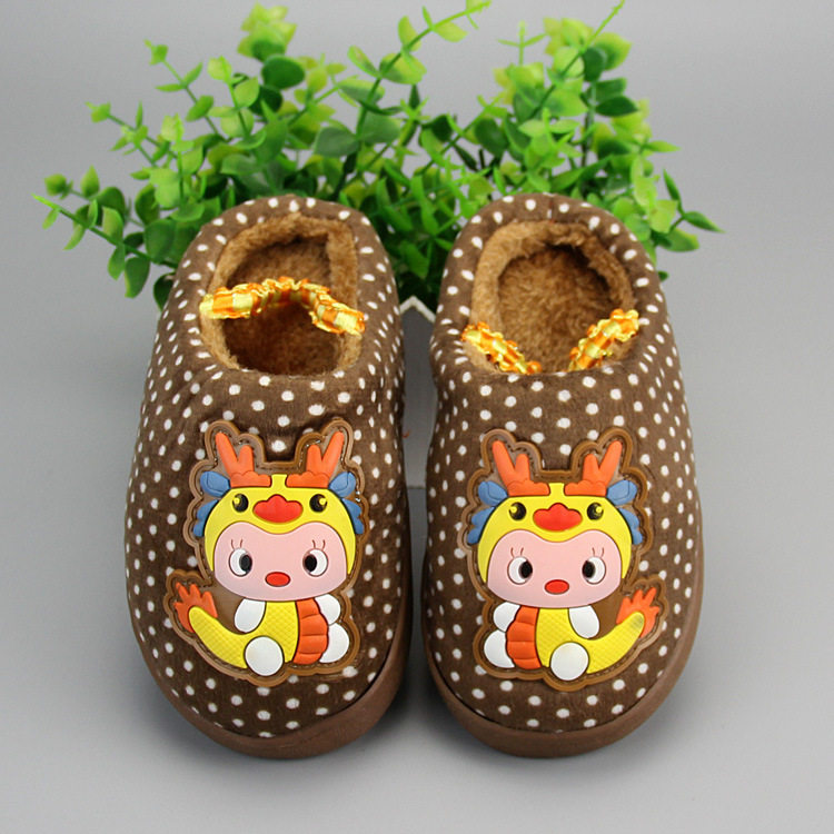 Pantoufles enfants en suède pour hiver - Ref 1020276 Image 33