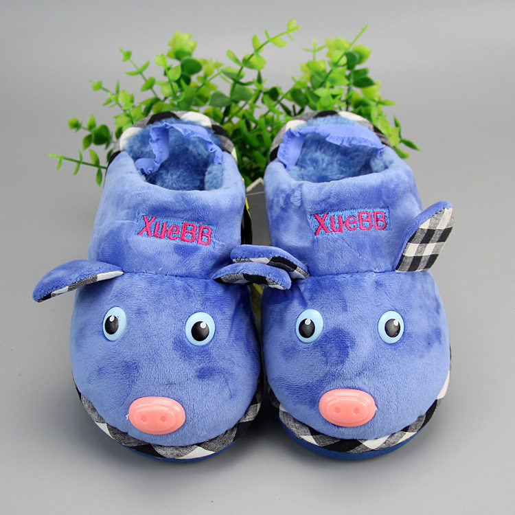 Pantoufles enfants en suède pour hiver - Ref 1020276 Image 53