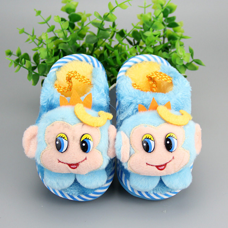 Pantoufles enfants en suède pour hiver - Ref 1020276 Image 8