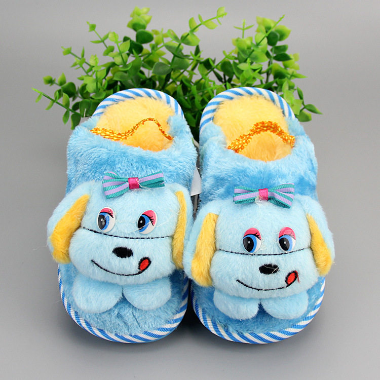 Pantoufles enfants en suède pour hiver - Ref 1020276 Image 25