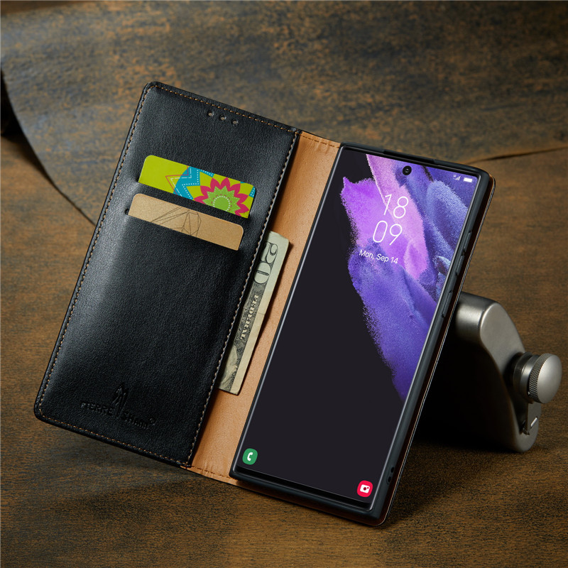 Suitable for Samsung S22Ultra Mobile Phone Case Clamshell S22Plus Protective Cover S22 Leather Texture Wallet Leather Case Suitable for Samsung S22Ultra Mobile Phone Case Clamshell S22Plus Protective Cover S22 Leather Texture Wallet Leather Case