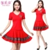 Đầm dự tiệc vuông 2018 mới diện modal ngắn tay ngắn mùa hè Yang Liping dance dance quần áo nữ - Khiêu vũ / Thể dục nhịp điệu / Thể dục dụng cụ giày múa màu đen Khiêu vũ / Thể dục nhịp điệu / Thể dục dụng cụ