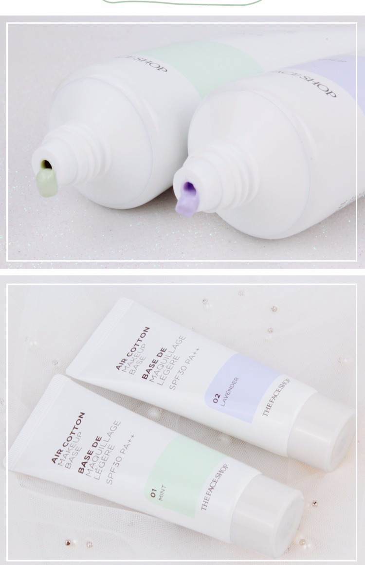 Cửa hàng thơ Hàn Quốc Philippines The Face Shop trồng kem trang điểm trước sữa Kem che khuyết điểm bảo vệ bức xạ kéo dài che khuyết điểm black rouge