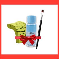 Big head couple 24 cut powder puff makeup remover sample bag