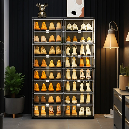 Полка для хранения обуви, коробка для обуви, складной шкаф для обуви, полка для обуви, не требующая установки, домашняя дверь, входная дверь, пылезащитный простой ящик для хранения