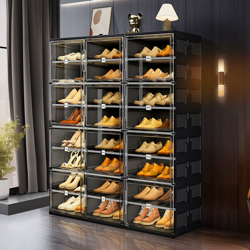 Полка для хранения обуви, коробка для обуви, складной шкаф для обуви, полка для обуви, не требующая установки, домашняя дверь, входная дверь, пылезащитный простой ящик для хранения