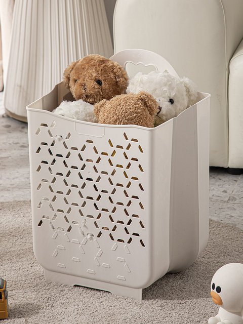Dirty laundry basket storage basket wall hanging folding wall hanging clothes basket laundry bucket bathroom toilet partition storage frame