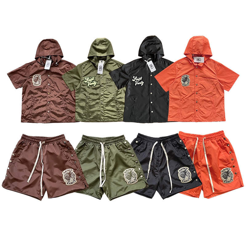 Saint Vanity ins Same Style Embroidered Casual Sports Suit