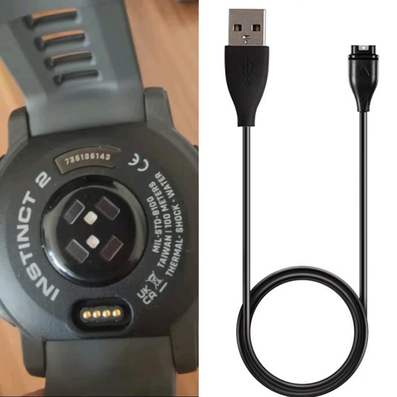 Suitable for Garmin Instinct 2/2S Solar Smart Sports Watch Charger Data Cable