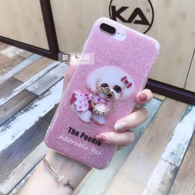 oppoR15 phiên bản tiêu chuẩn điện thoại di động vỏ nữ mô hình r9splus vỏ chống vỡ dễ thương nhẫn thú cưng R9 dễ thương flash kim cương bộ - Nhẫn nhẫn cưới cartier