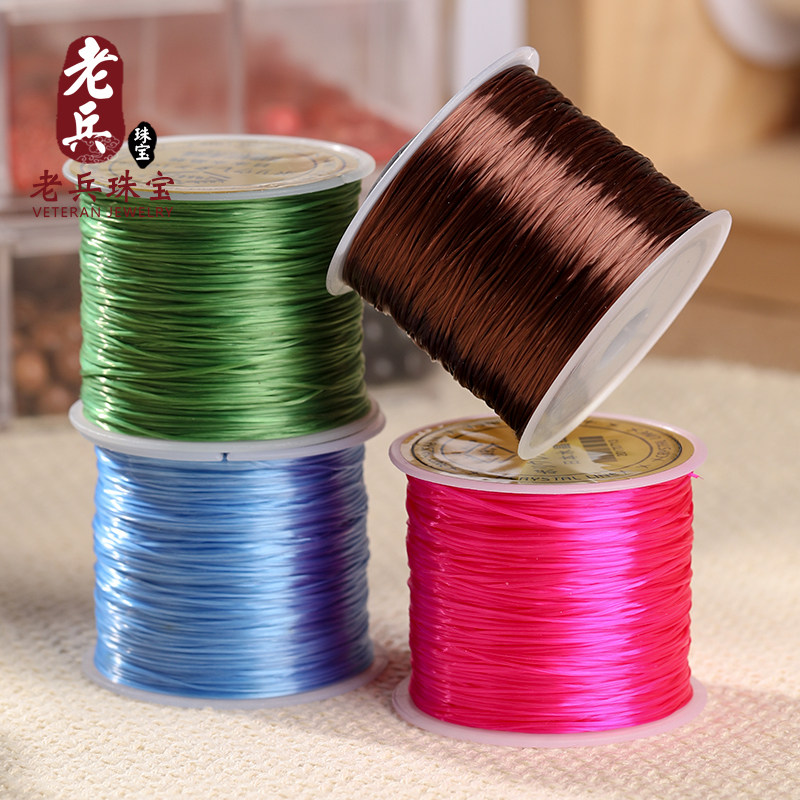 Veteran jewels Japanese crystal line wearing hand-made strings with beads Elastic Silk String Beads Rope Women Tightness Beads 12