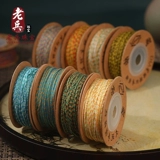 Ювелирное украшение, плетеный браслет из бисера, браслет из бусин из грецкого ореха ручной работы с кисточками, 1.0mm