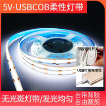 usb battery box led without spot COB light strip 5v waterproof stall clothing model TV background atmosphere light bar