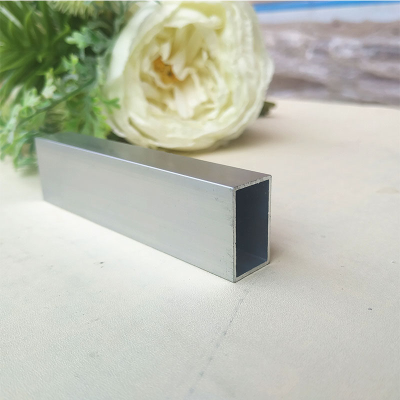 aluminium square pipe profile aluminium square hollow flat pipe oxidized wood grain rectangular aluminium aluminium square through hollow aluminium square pipe
