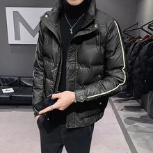 Down jacket for men in seven sizes, white duck down for men and women, down jacket for men this year, popular short style, winter clothing, embossed new product, standing collar down