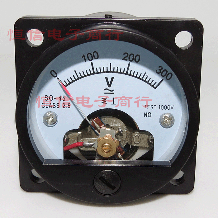 Bile machine voltmeter AC 220V pointer AC outlet voltmeter AC so-45 meter head volt
