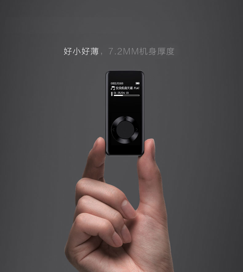 Máy nghe nhạc thể thao mp3 Bingjie K3 mini với màn hình siêu mỏng Walkman - Máy nghe nhạc mp3 