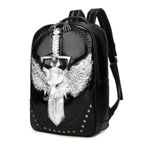 Owl King men's backpack fashion fashion personality knight travel computer backpack creative trendy men recommended