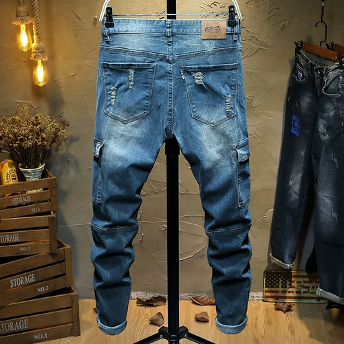 Осенние джинсы, штаны, оверсайз, облегающий крой