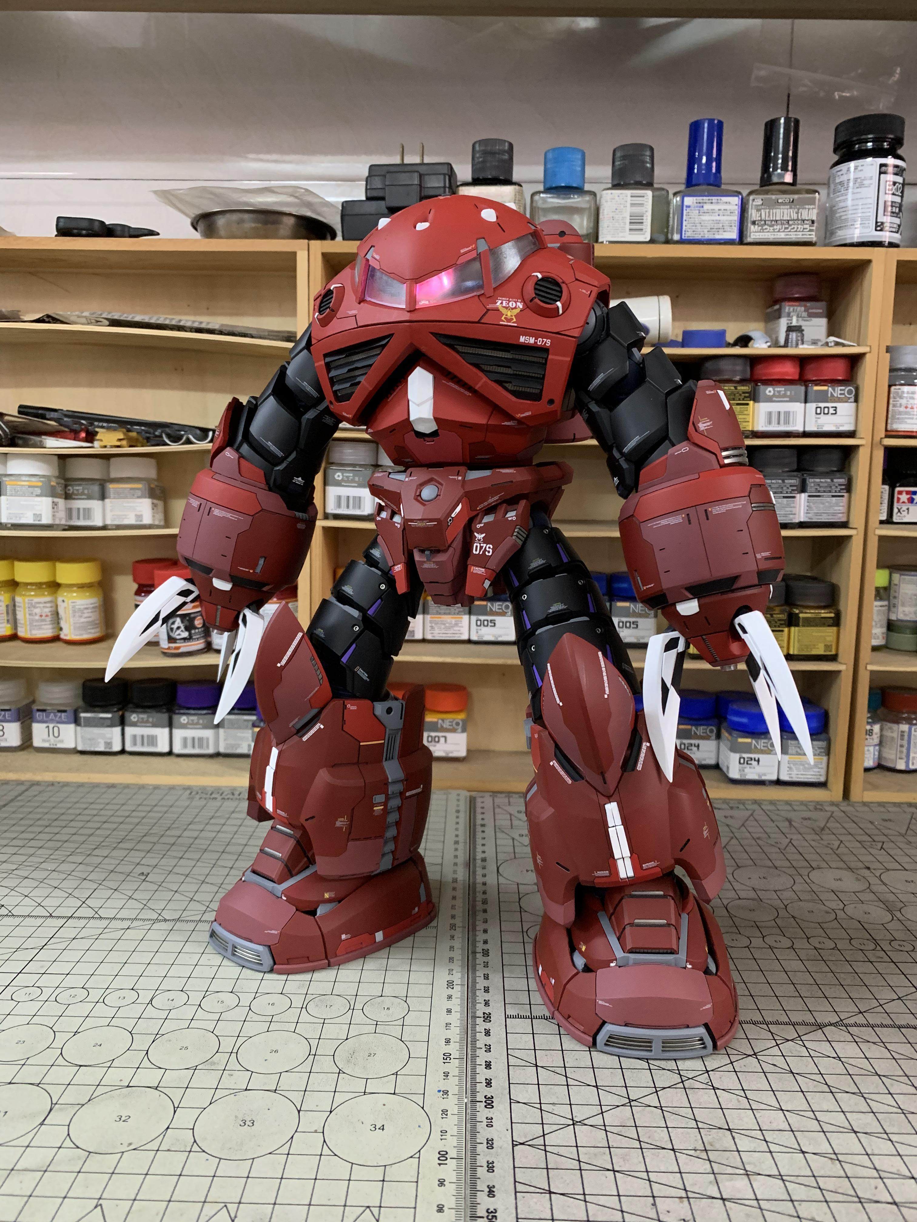 魔蟹MSM-07 Z'GOK：模型空间代工上色全攻略，ABS骨架树脂GK的巅峰之作！_高达模型专区_淘宝游戏网