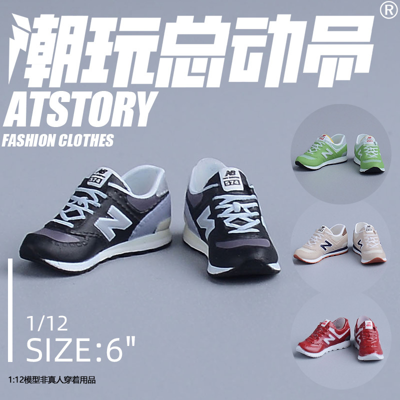 Trendy Soldier Doll Shoes 1/12 Scale Trendy Sneakers Ob Doll Bjd Shoes Robot Girl Ant Big Head Universal Fit