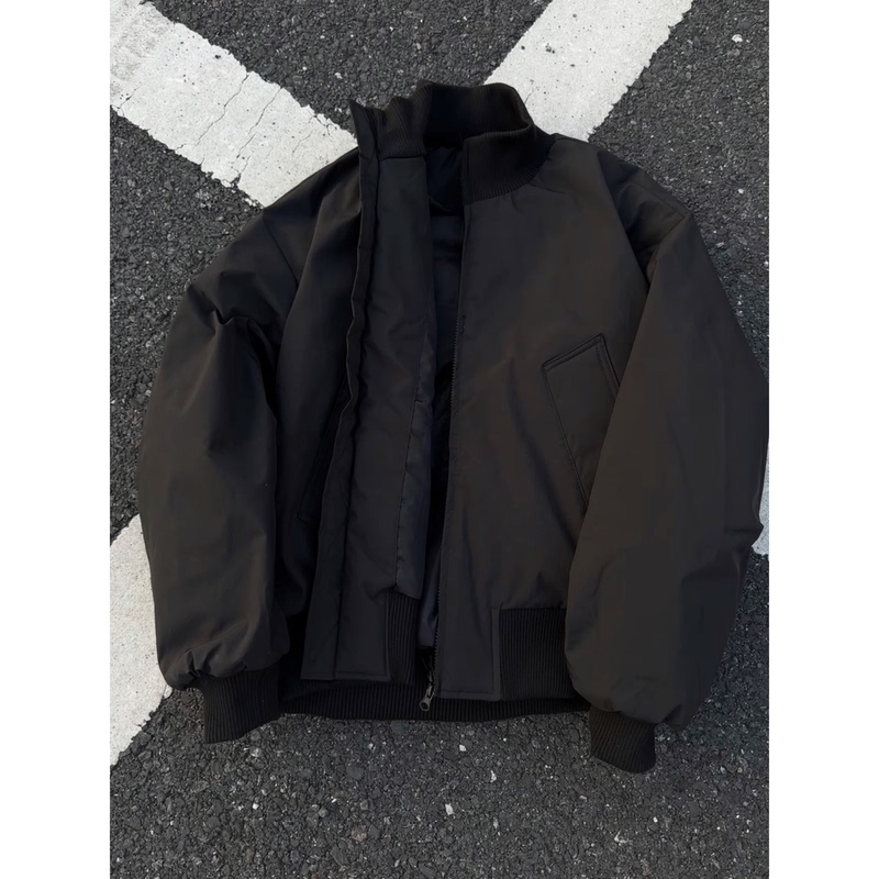 American-Style Three-Proof Softshell Jacket for Men, Winter Thickened Cotton-Padded Short Cleanfit Bomber Jacket American-Style Three-Proof Softshell Jacket for Men, Winter Thickened Cotton-Padded Short Cleanfit Bomber Jacket