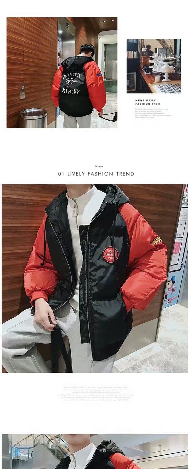 Áo khoác cotton nam mùa đông 2018 mới cộng với áo khoác nhung cotton dày cho nam áo khoác jean nam