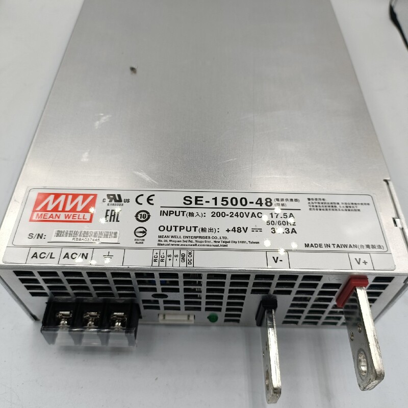 Se1500 High Current Taiwan Meanwell Switching Power Supply Se-1500-5/12/15/24/27/48