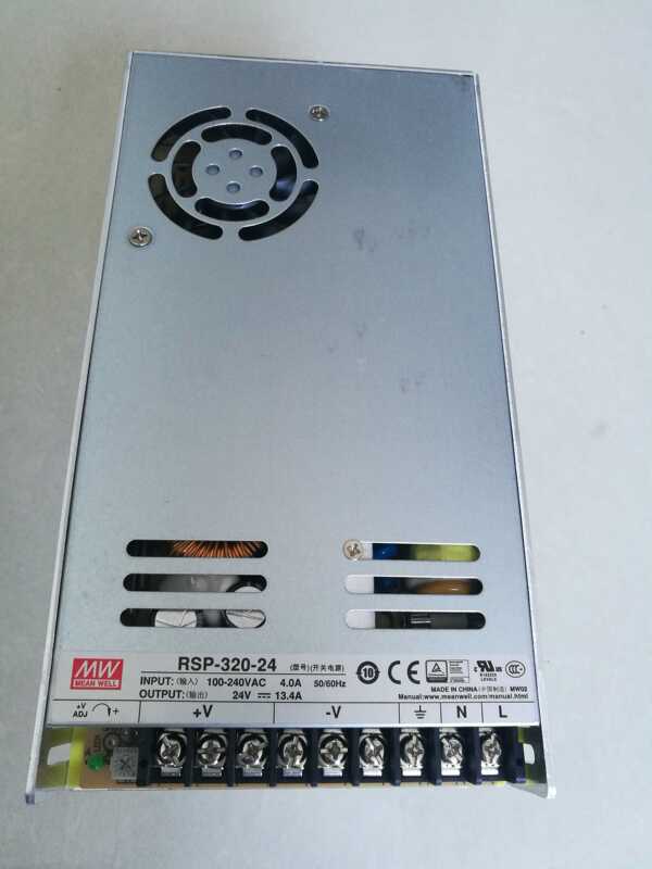 Mingwei Rsp Switching Power Supply Rsp320-24 Input 100-240Vac Output Dc24V13.4A with Pf