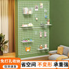 Hole-free wrought iron entrance storage rack