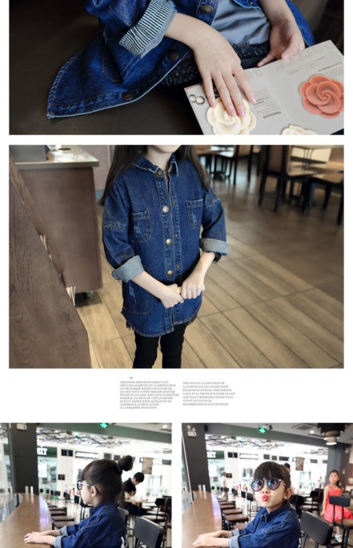 Thu đông 2018 bé trai Hàn Quốc mới giặt bé gái sơ mi denim áo sơ mi áo gió sơ mi nam cotton đẹp