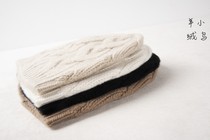 Small bird cashmere ~ ~ autumn winter warm practical small pieces multicolored six-yarn thick-piece knitted twisted cashmere hat