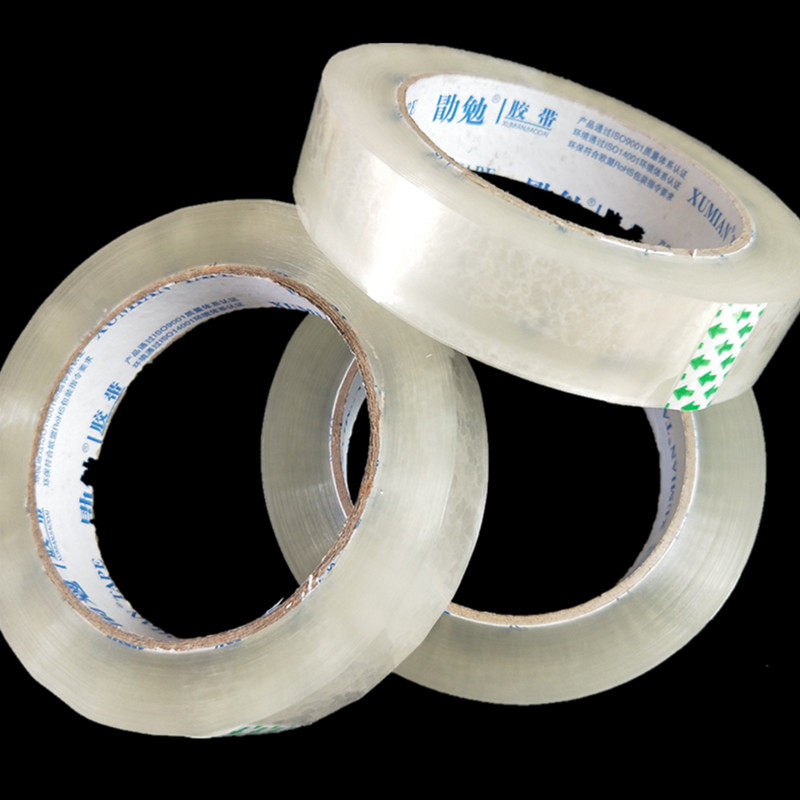Taobao packaging adhesive tape delivery glue bandwidth 1 8cm thick 1 5cm transparent adhesive tape seal case adhesive paper transparent adhesive tape