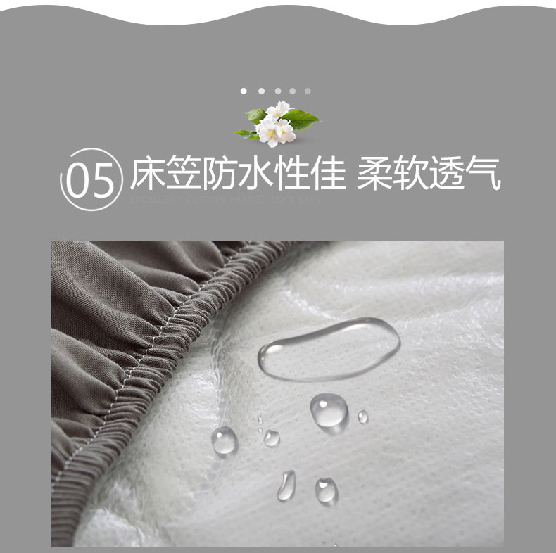 Li bedspread khoang giường đơn không thấm nước thoáng khí tiết niệu bông rửa được bảo vệ bìa 1.8m che bụi dày trải giường trượt - Trang bị Covers ga chun bọc giường spa