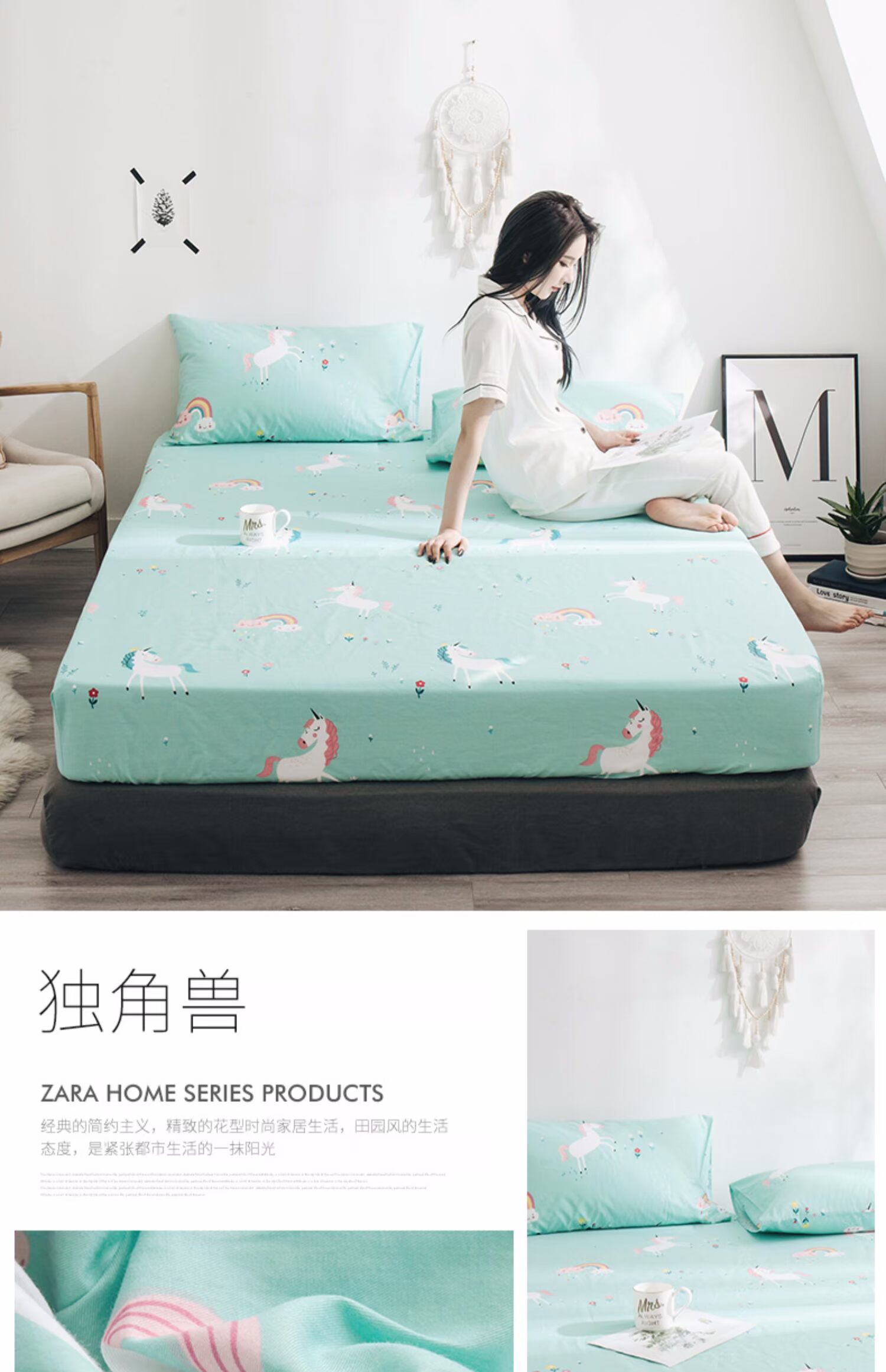 Giường cotton một mảnh Giường bông trải giường ba mảnh năm mặt bao gồm tất cả phim hoạt hình đơn / đôi nệm nệm 1,8 m mùa hè - Trang bị Covers Ga phủ giường Everon
