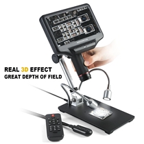 Anton Star Super Clear 1080p pixel 7 inch large screen 3D digital microscope industrial maintenance mobile phone repair