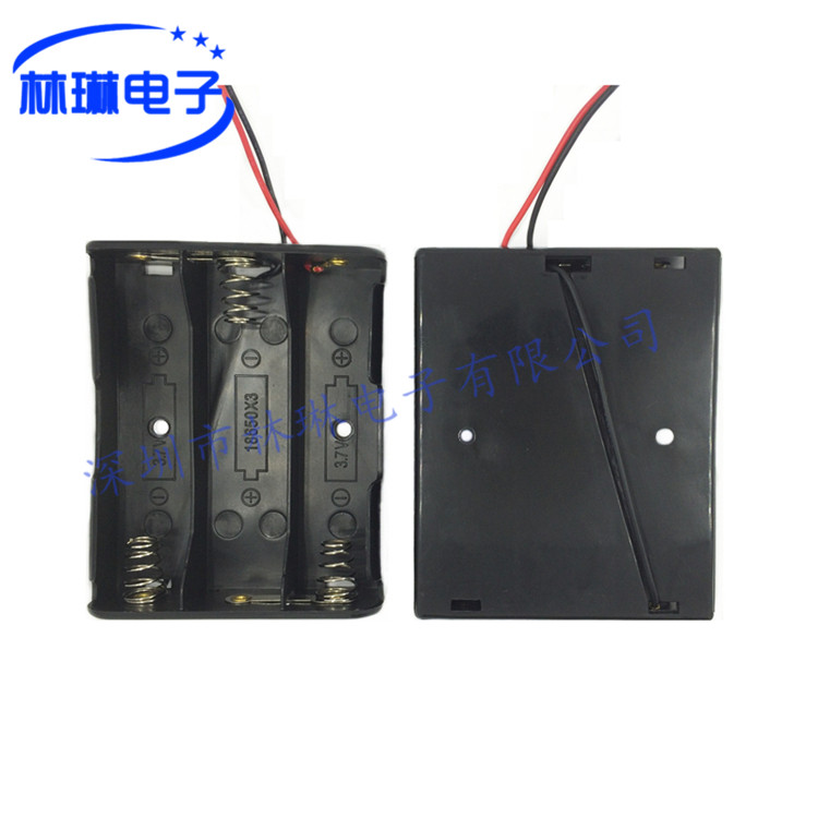 18650 - 3 section 11 1 - 12V lithium battery box with tip wire three battery seat