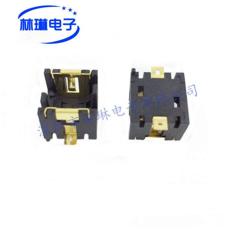 BS-9 AG13 patch seat 3V Environmentally-plated gold horizontal patch two-grain button battery seat SMT