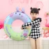 Vòng bơi cho trẻ em 3-6 tuổi 1-3 tuổi Trẻ em 6-10 tuổi hoạt hình dày bơm hơi vành đai tay cầm phao cứu sinh - Cao su nổi phao bơi tay cho bé Cao su nổi