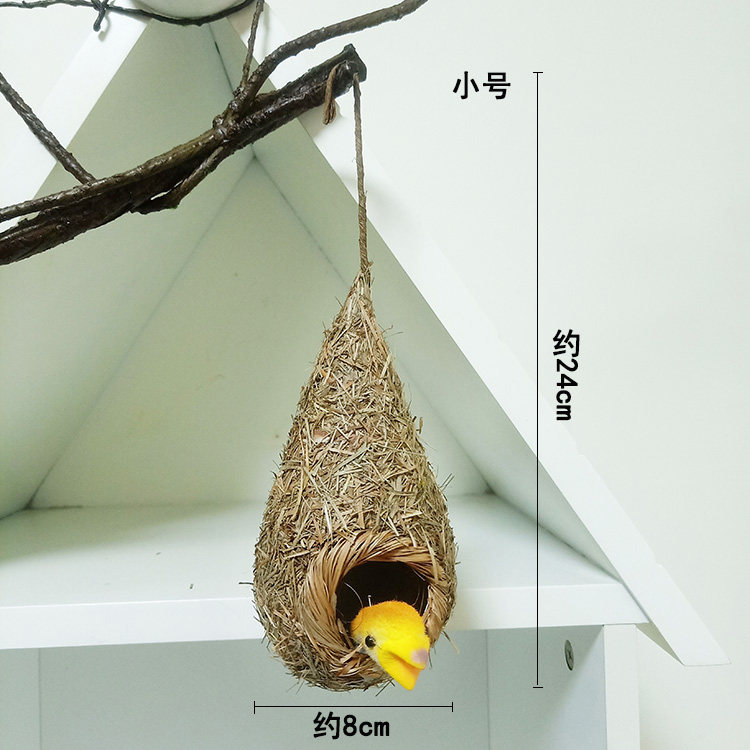 Buy Fake Bird's Nest Bird Set Indoor Wall Decoration Diy Material