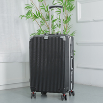 Aluminum frame pull lever case 24 inch suitcase 28 inch student password box bag universal wheel wave male and female net red suitcase