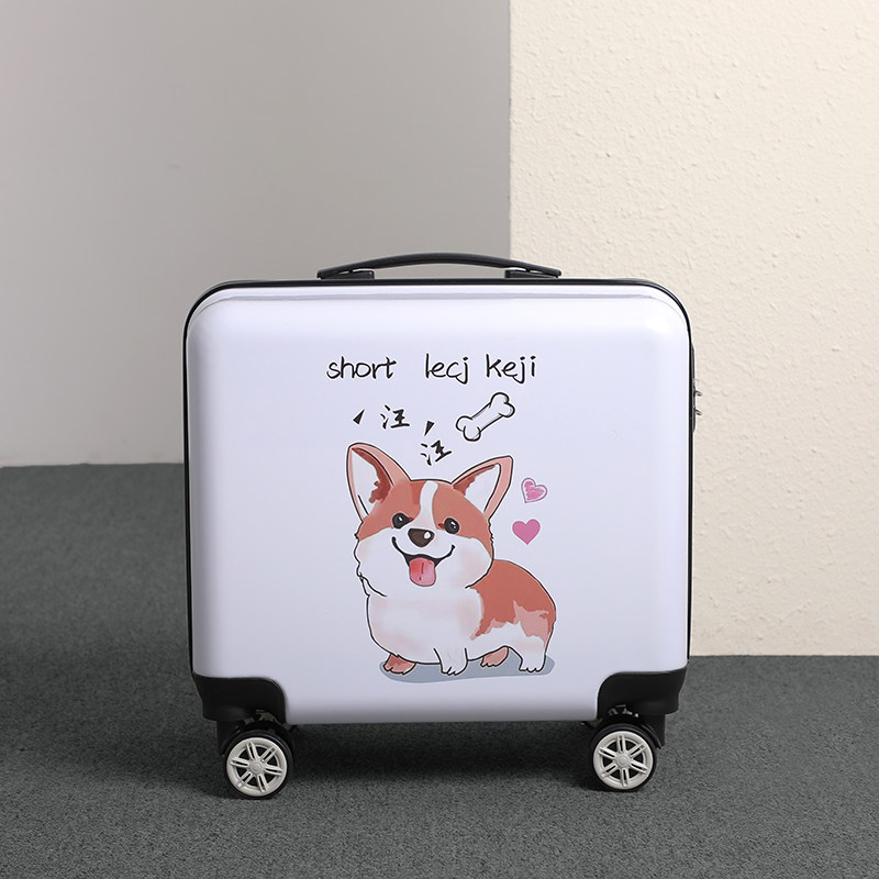 Children's luggage trolley suitcase suitcase students boys and girls small boarding case 18 20 inch cute cartoon