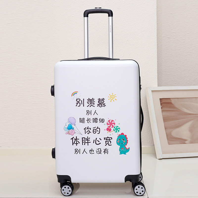 Cartoon trolley case male and female students luggage large capacity ins net red Japanese girl travel password box durable