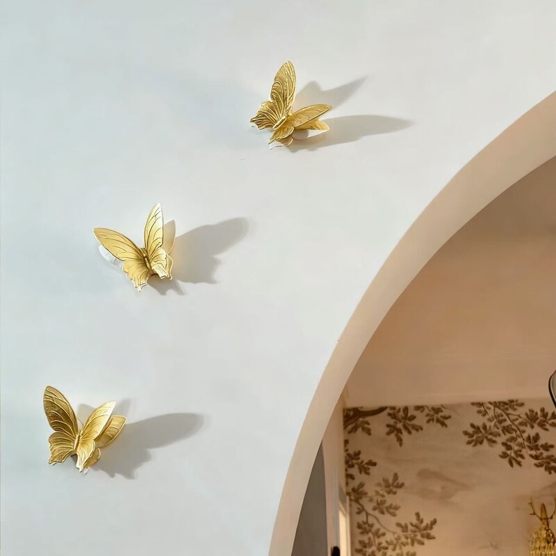Gypsum Butterfly French Three-Dimensional Mosaic Ceiling Light Panel Corner Flower Carving Gypsum Ornaments Living Room Background Wall Decoration Gypsum Butterfly French Three-Dimensional Mosaic Ceiling Light Panel Corner Flower Carving Gypsum Ornaments Living Room Background Wall Decoration