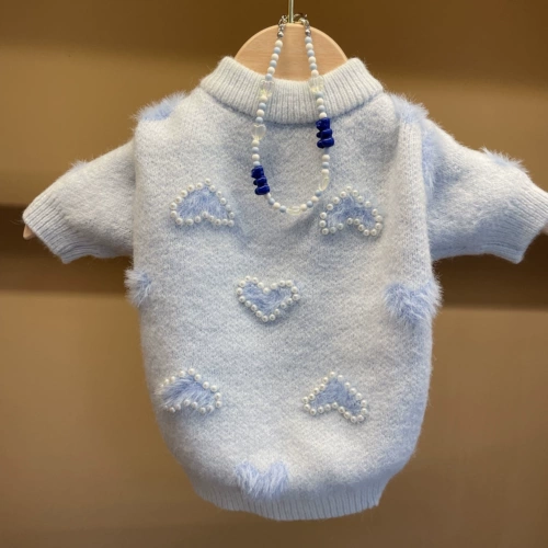 FZL Winter Coldening Dog Method Doube Xuenari, чем медведь Тедди Шиба Ину Уэст -Высокий Кошачий Свитер кошки