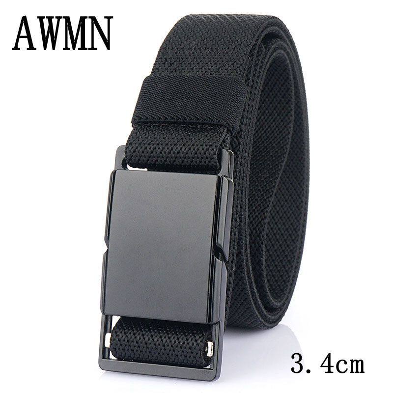 2021 New 3.4cm Metal Magnetic Buckle Versatile Jeans Casual Neutral Inner Waistband