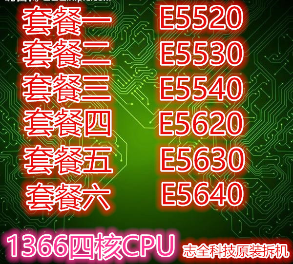 Intel Intel L5520 E5520 E5540 E5620 E5630 E5640 1366 Quad-core CPU