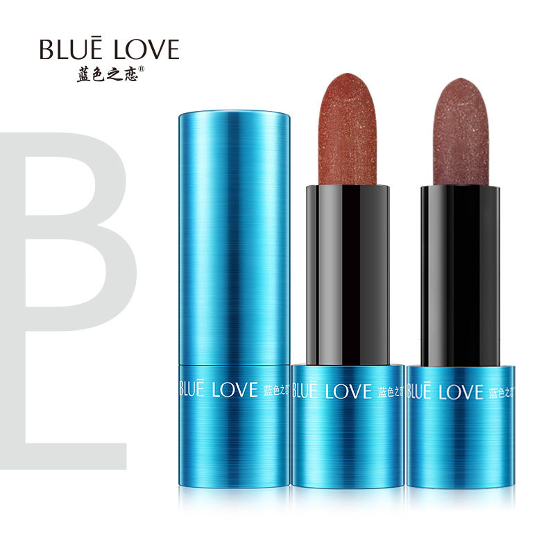 Blue Love marble starry sky dazzling red and persistent nourishing waterproof without a cup not easy to drop color student matt